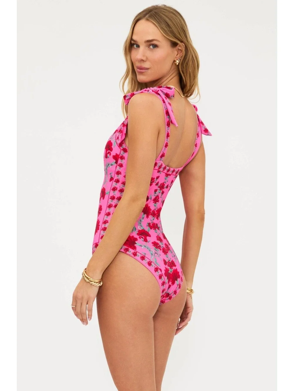 Beach Riot Akira One Piece Redwood Floral - Picture 2 of 6